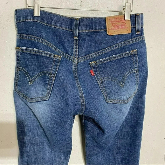Levi's 515 low‎ rise bootcut 4S distressed jeans Y2K Retro - Picture 4 of 6